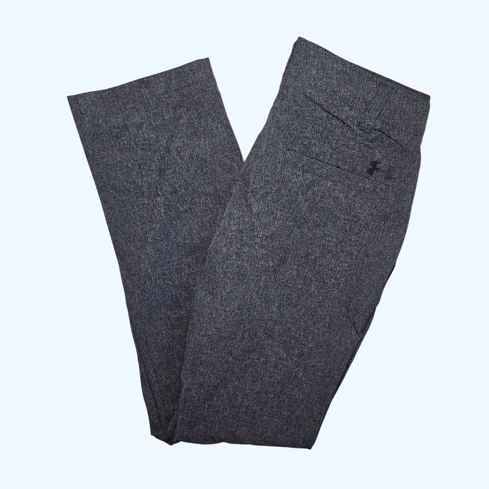 Under Armour Match Play Golf Pants Heather Gray Mens 30x32 Straight Leg Trousers